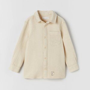 ZARA STRUCTURED SHIRT WITH LABEL | ZARA BOYS